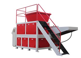 廢布撕碎，單軸撕碎機(jī)，軟料撕碎機(jī)