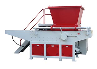 PVC帶子邊角料撕碎，單軸撕碎機(jī)