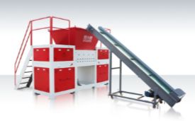 廚余垃圾撕碎，雙軸撕碎機(jī)，剪切撕碎機(jī)