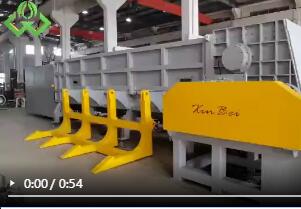 臥式撕碎機(jī)視頻，塑料撕碎機(jī)