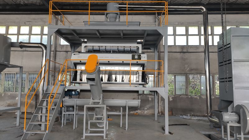 Plastic bottle crushing and washing line Plastic bottle crushing and washing line