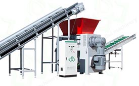 噸包袋、塑料垃圾桶撕碎機